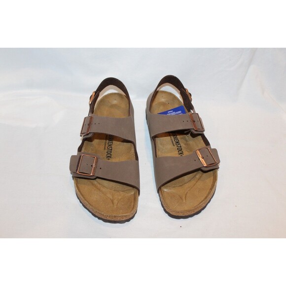 BIRKENSTOCK MEN\'S MILANO BS LEATHER MOCHA EU 43 US 10 REGULAR NIB main image 5